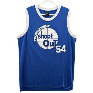 Tournament Shoot Out Jersey Mens 2XL Blue White Mesh Basketball 54 Watson